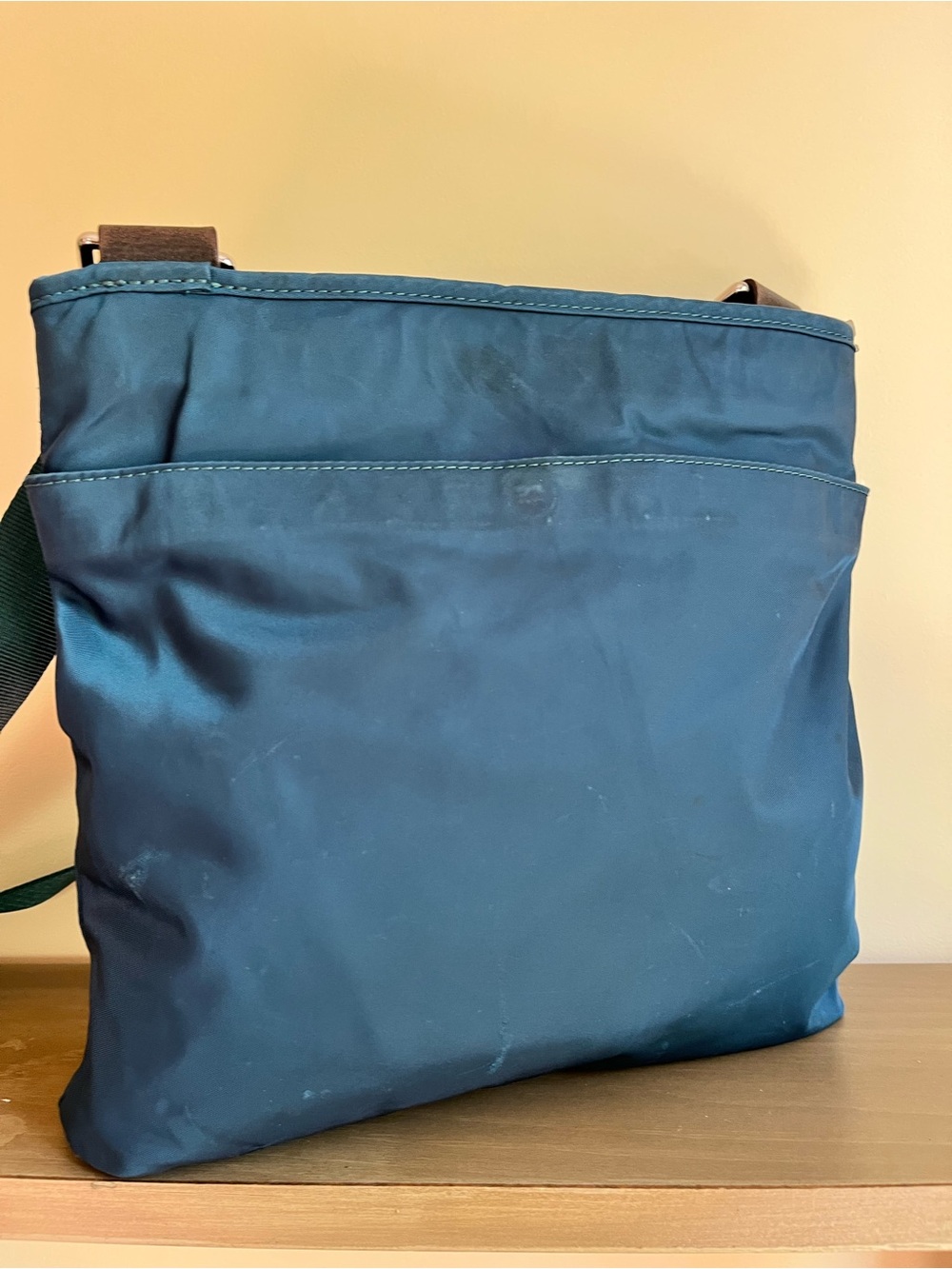 Tumi Teal-Blue Nylon Messenger Bag - Picture 4 of 14